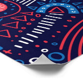 Poster motif Abstrait (Coin)