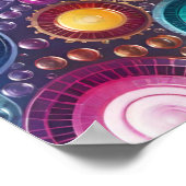 Poster Motif Abstrait (Coin)