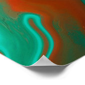 Poster motif abstrait. (Coin)