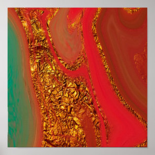 Poster motif abstrait.