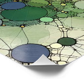 Poster Motif Abstrait 1 - AI - Oeuvre artistique (Coin)