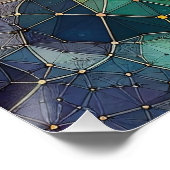 Poster Motif Abstrait 3 - AI - Oeuvre artistique (Coin)