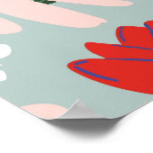 Poster motif Abstrait à ressort transparent avec flo colo (Coin)