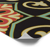 Poster motif Abstrait. Arrière - plan de couleur oriental (Coin)