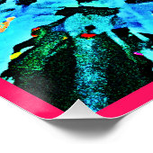 Poster Motif Abstrait coloré (Coin)