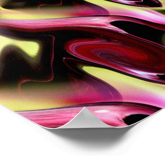 Poster Motif Abstrait coloré (Coin)