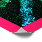 Poster Motif Abstrait coloré (Coin)