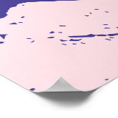 Poster motif Abstrait créatif transparent avec brosse str (Coin)