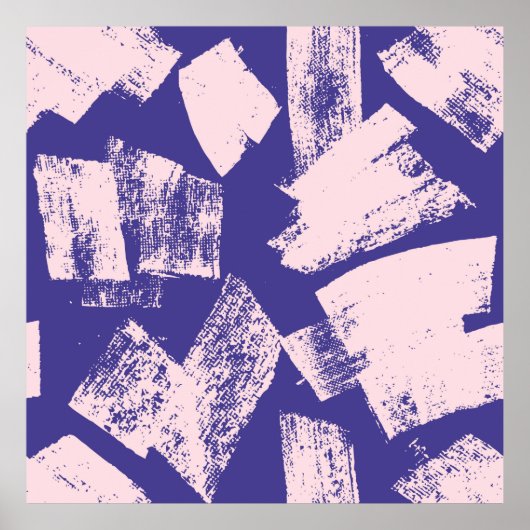 Poster motif Abstrait créatif transparent avec brosse str (Devant)