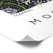 Poster Motif Abstrait d'algues Morris Co (Coin)