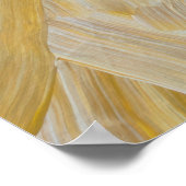 Poster Motif Abstrait de brosse violet et vert (Coin)