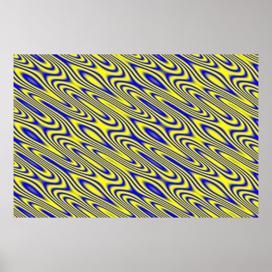 Poster Motif Abstrait de Lapis Lazuli (Devant)