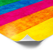 Poster Motif Abstrait d'Empreintes de Main Colorées (Coin)