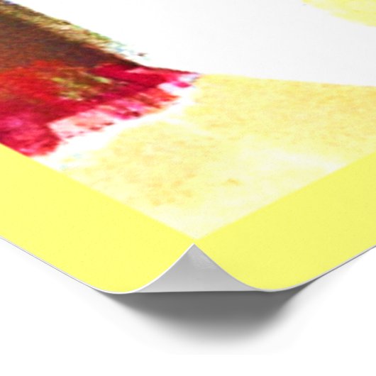 Poster Motif Abstrait dynamique dans l'art (Coin)