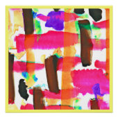 Poster Motif Abstrait dynamique dans l'art (Devant)