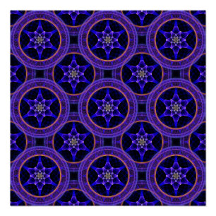 Poster Motif Abstrait Élégant Bohème Moderne Floral #505