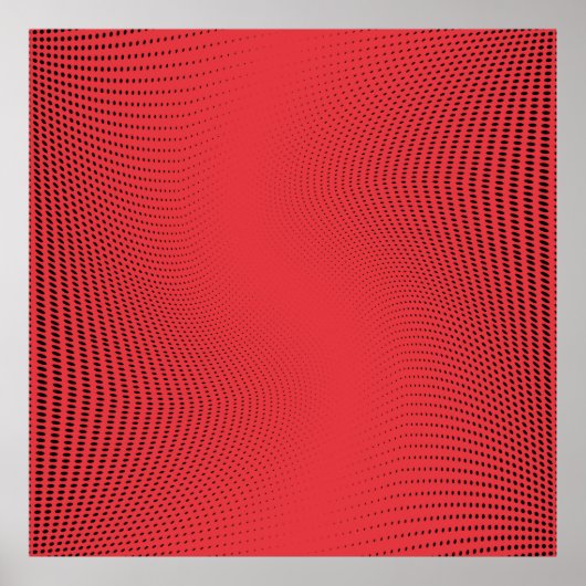 Poster motif Abstrait en demi-teinte monochrome rouge. Cu (Devant)