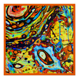 Poster Motif Abstrait exceptionnel