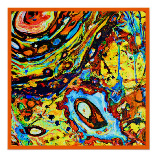 Poster Motif Abstrait exceptionnel (Devant)