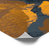 Poster Motif abstrait fait main. Art moderne (Coin)