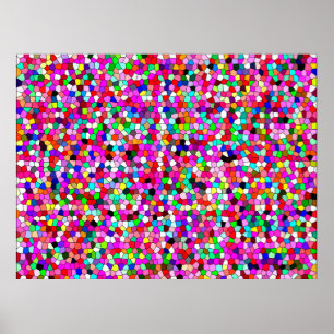 Poster motif abstrait, fond d'écran en mosaïque coloré, g