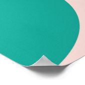 Poster Motif abstrait géométrique : coloré, design modern (Coin)