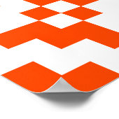 Poster motif Abstrait géométrique pixelisé transparent. M (Coin)