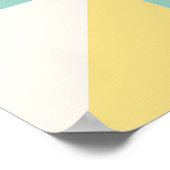 Poster Motif Abstrait Géométrique Triangle Coloré (Coin)