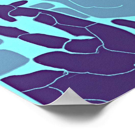 Poster Motif Abstrait Giraffe (Coin)