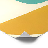 Poster Motif Abstrait Moderne du Milieu du Siècle (Coin)
