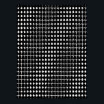 Poster Motif abstrait noir<br><div class="desc">Motif abstrait noir et blanc</div>
