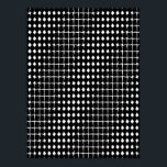 Poster Motif abstrait noir<br><div class="desc">Motif abstrait noir et blanc</div>