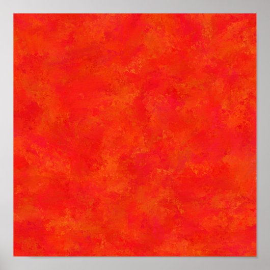 Poster Motif Abstrait Orange Rouge (Devant)