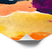 Poster Motif Abstrait peint moderne (Coin)