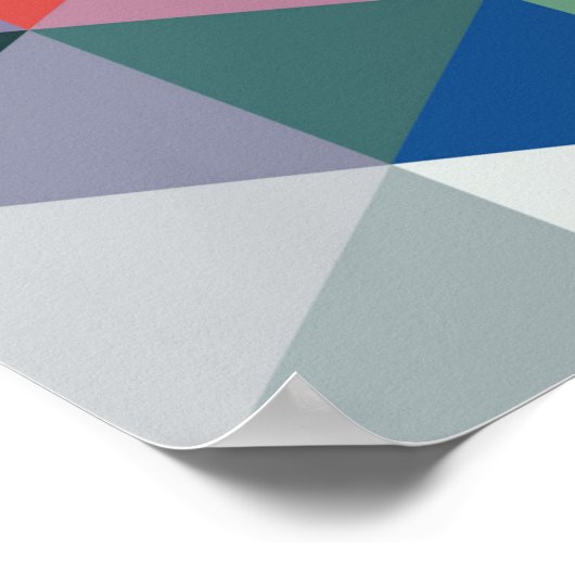 Poster Motif Abstrait Rainbow Triangle (Coin)