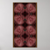 Poster Motif Abstrait Red Rose (Devant)