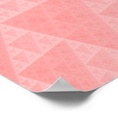 Poster Motif abstrait rouge (Coin)