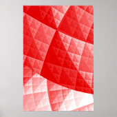 Poster Motif abstrait rouge (Devant)