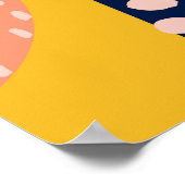 Poster Motif abstrait sans couture avec différentes forme (Coin)