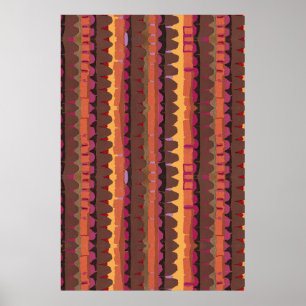 Poster Motif abstrait sans couture botanique 4