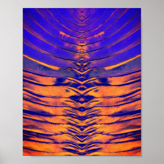 Poster Motif Abstrait Symétrique Vibrant