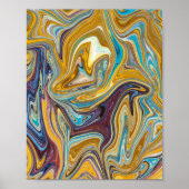 Poster Motif abstrait transparent (Devant)