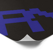 Poster motif abstrait transparent dans le style de jeu de (Coin)