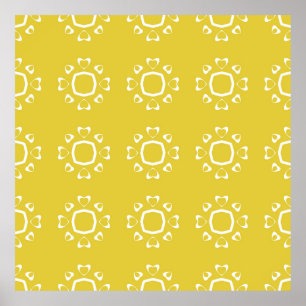 Poster motif Abstrait transparent de couleur jaune