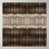 Poster Motif Abstrait unique Brown et beige (Devant)