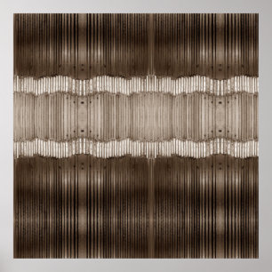 Poster Motif Abstrait unique Brown et beige