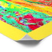 Poster Motif Abstrait vif (Coin)