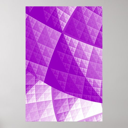 Poster Motif abstrait violet (Devant)