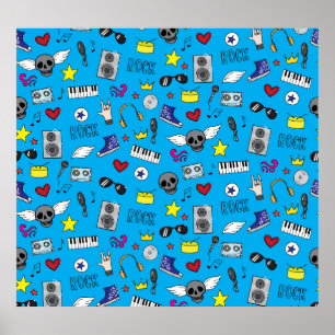 Poster Motif Ado Rock Emo Music