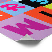 Poster Motif Alphabet Jumble (Coin)